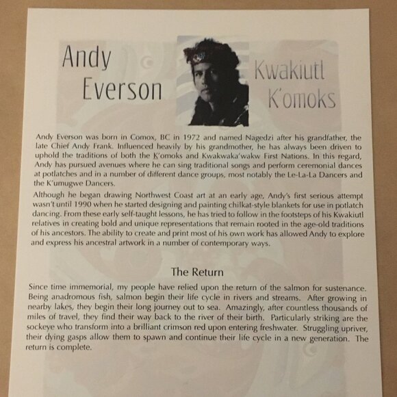 Andy Everson 'The Return' Professionally Framed Print - Picture 10 of 15